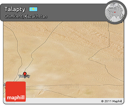 Satellite Panoramic Map of Talapty