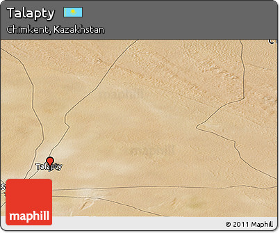 Satellite Panoramic Map of Talapty