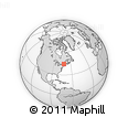 Outline Map of the Area around 44° 19' 14" N, 72° 10' 30" W, rectangular outline