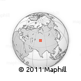 Outline Map of the Area around 44° 19' 14" N, 76° 34' 29" E, rectangular outline