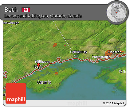 Satellite 3D Map of Bath