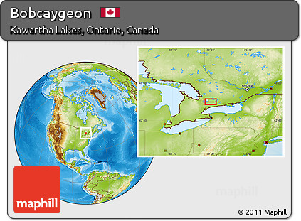 Physical Location Map of Bobcaygeon