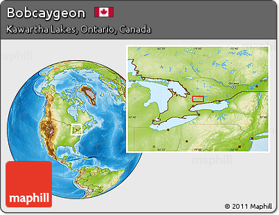 Physical Location Map of Bobcaygeon