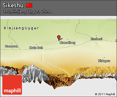 Physical Panoramic Map of Sikeshu