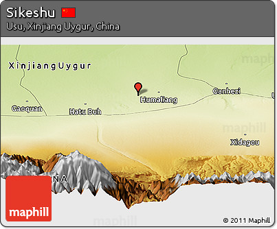 Physical Panoramic Map of Sikeshu
