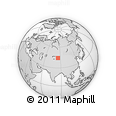 Outline Map of the Area around 44° 19' 14" N, 85° 4' 29" E, rectangular outline