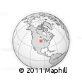 Outline Map of the Area around 44° 19' 14" N, 97° 40' 30" W, rectangular outline