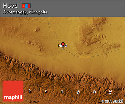 Physical Map of Hovd