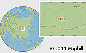 Savanna Style Location Map of the area around 44° 44' 51" N, 102° 55' 30" E