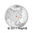 Outline Map of the Area around 44° 44' 51" N, 106° 19' 29" E, rectangular outline