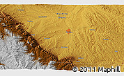 Physical 3D Map of the area around 44° 44' 51" N, 107° 1' 30" W