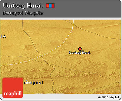 Physical Panoramic Map of Uurtsag Hural