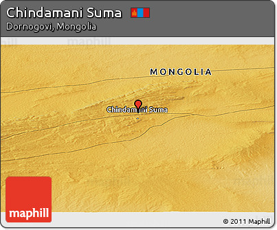 Physical Panoramic Map of Chindamani Suma