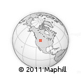 Outline Map of the Area around 44° 44' 51" N, 110° 25' 30" W, rectangular outline