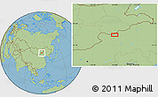 Savanna Style Location Map of the area around 44° 44' 51" N, 113° 58' 29" E
