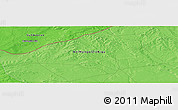Political Panoramic Map of the area around 44° 44' 51" N, 113° 58' 29" E