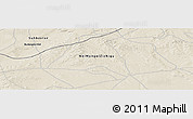 Shaded Relief Panoramic Map of the area around 44° 44' 51" N, 113° 58' 29" E