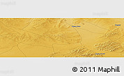 Physical Panoramic Map of the area around 44° 44' 51" N, 117° 22' 30" E