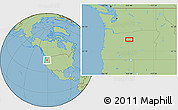 Savanna Style Location Map of the area around 44° 44' 51" N, 120° 37' 30" W