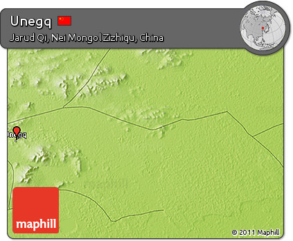 Physical 3D Map of Unegq