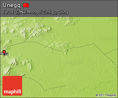 Physical 3D Map of Unegq