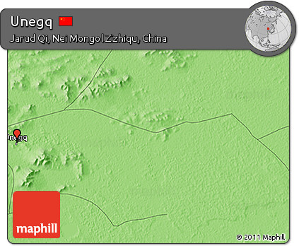 Political 3D Map of Unegq