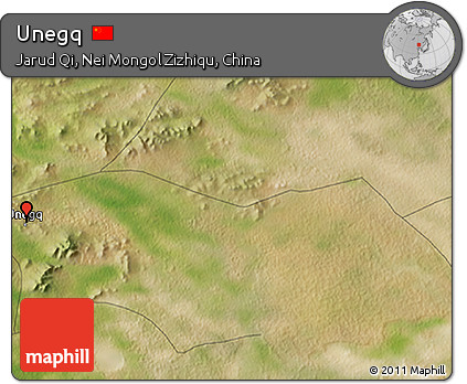 Satellite 3D Map of Unegq