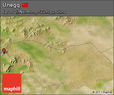 Satellite 3D Map of Unegq