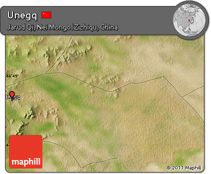 Satellite Map of Unegq