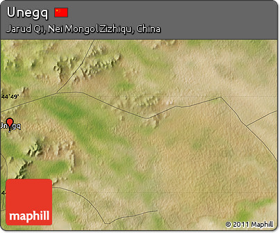 Satellite Map of Unegq