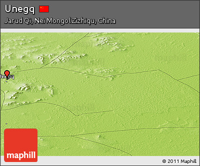 Physical Panoramic Map of Unegq