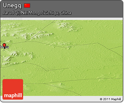 Physical Panoramic Map of Unegq