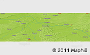 Physical Panoramic Map of the area around 44° 44' 51" N, 125° 52' 30" E