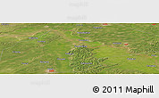 Satellite Panoramic Map of the area around 44° 44' 51" N, 125° 52' 30" E