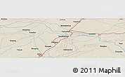 Shaded Relief Panoramic Map of the area around 44° 44' 51" N, 125° 52' 30" E