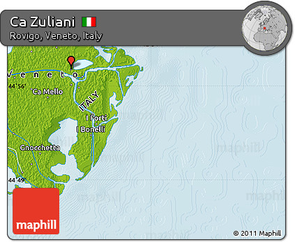 Physical Map of Ca Zuliani