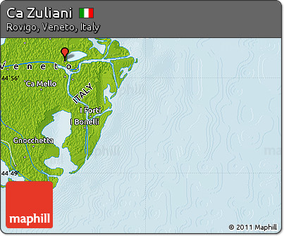 Physical Map of Ca Zuliani