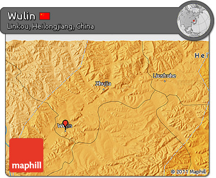 Political 3D Map of Wulin