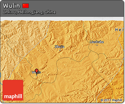 Political 3D Map of Wulin