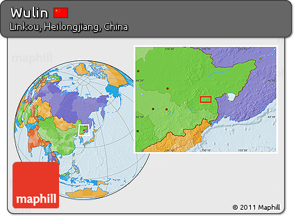 Political Location Map of Wulin