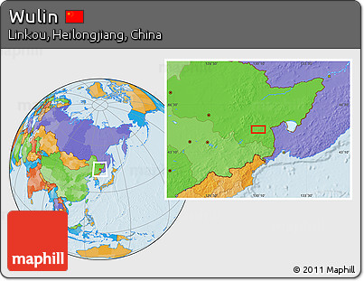 Political Location Map of Wulin