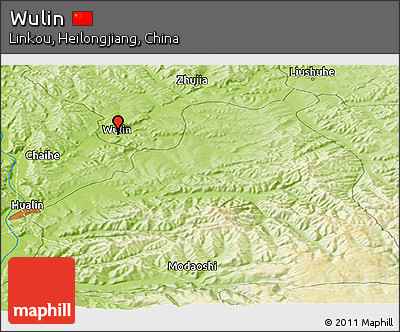 Physical Panoramic Map of Wulin