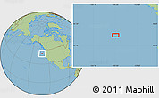 Savanna Style Location Map of the area around 44° 44' 51" N, 130° 49' 29" W