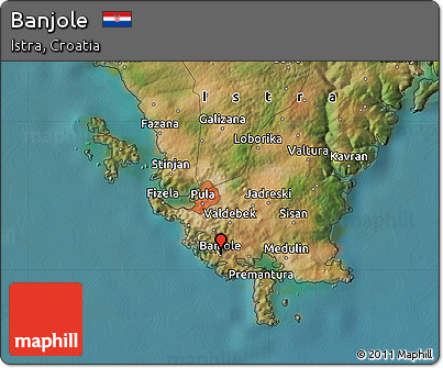 Satellite Map of Banjole