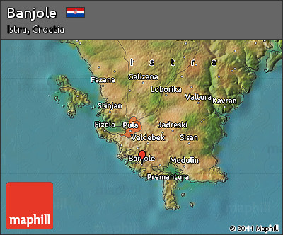 Satellite Map of Banjole
