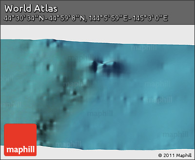Satellite 3D Map of the Area around 44° 44' 51" N, 144° 34' 29" E