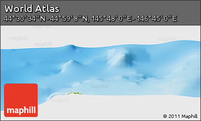 Physical Panoramic Map of the Area around 44° 44' 51" N, 146° 16' 30" E