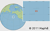 Savanna Style Location Map of the area around 44° 44' 51" N, 151° 13' 29" W