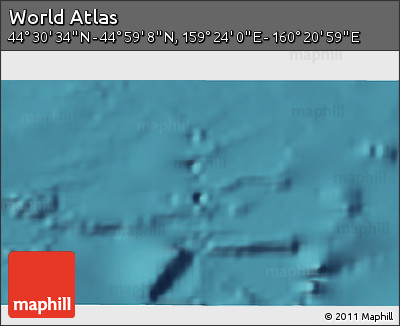 Satellite 3D Map of the Area around 44° 44' 51" N, 159° 52' 30" E