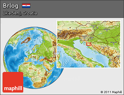 Physical Location Map of Brlog